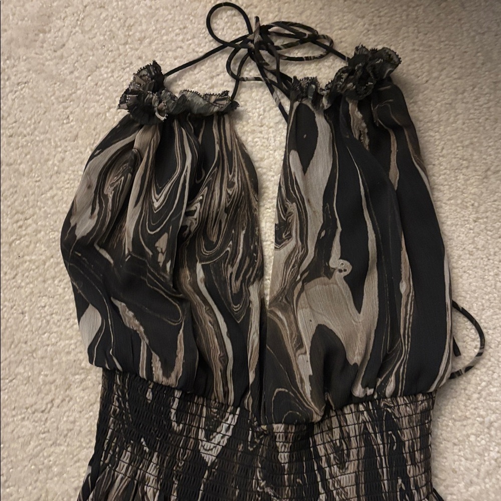 Banana Republic Marble print Maxi Dress Never worn - Picture 3 of 7